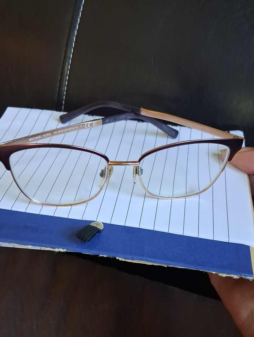 Michael Kors Brown and Gold Cat-Eye Optical Frames